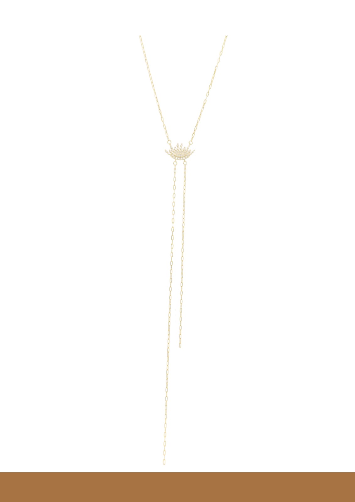 Crown Lariat necklace